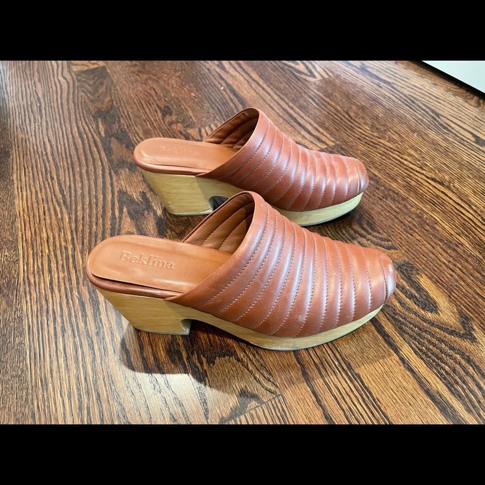 Beklina leather clogs. Size 6.5 / barely worn